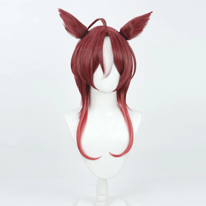 Uma Musume Pretty Derby Darley peluca de Cosplay árabe orejas cola disfraz de fiesta de Halloween Prop pelo sintético fibra resistente al calor