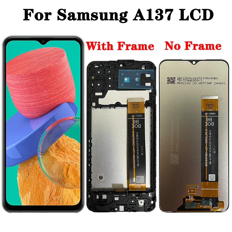 High Quality For Samsung  A13 LCD Display Screen Touch Panel Digitizer Replacement Parts For Samsung A135F A136U A137F LCD