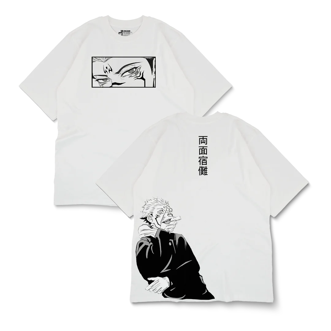 Jujutsu Kaisen Sukuna Grafik T-shirt Japanischen Anime Übergroßen Y2k Frauen Männer Streetwear Baumwolle Kurzen Ärmeln Weiblich Männlich Kleidung
