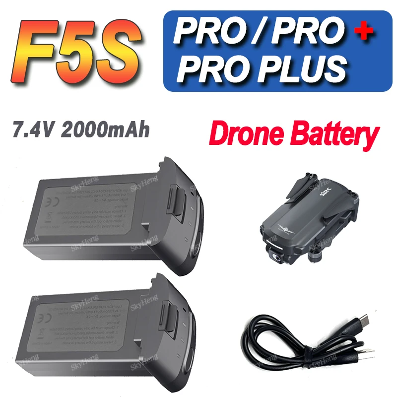 SJRC F5SPRO PLUS RC Drone LiPo аккумулятор 7,4 В 2000 мАч оригинальный F5S + Pro RC Quadcopter запасной аккумулятор аксессуары Запчасти