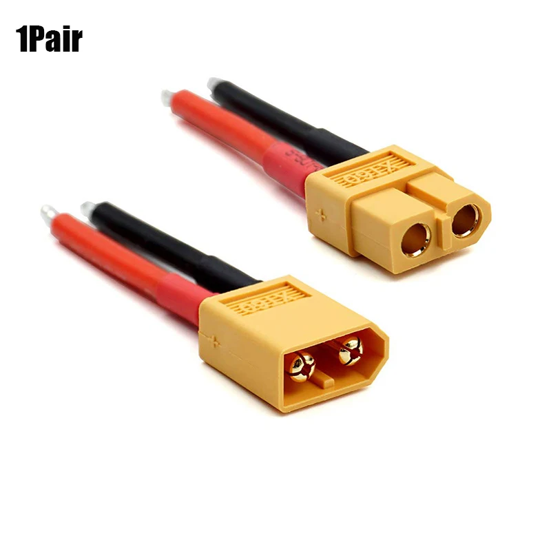 3Pairs 5Pairs XT60 Plug Female and Male Connector with 75mm 14AWG Silicon Wire for RC Lipo Battery Cable Drone