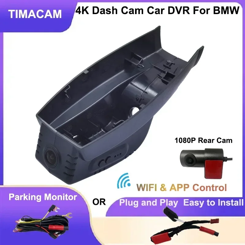 

4K Wifi Dash Cam Rear Camera for BMW E81 E82 E87 E88 E90 E91 E92 E93 E60 E61 F07 F06 F01 F02 F03 F04 2009 2010 2011 2012 Car DVR