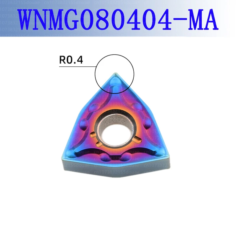 Imagem -02 - Inserções de Carboneto de Aço Endurecido Inoxidável Nano-azul Alta Dureza Corte Cnc Nmg Mgmn Tnmg Tnmg Vnmg Ccmt Dcmt Vcmt