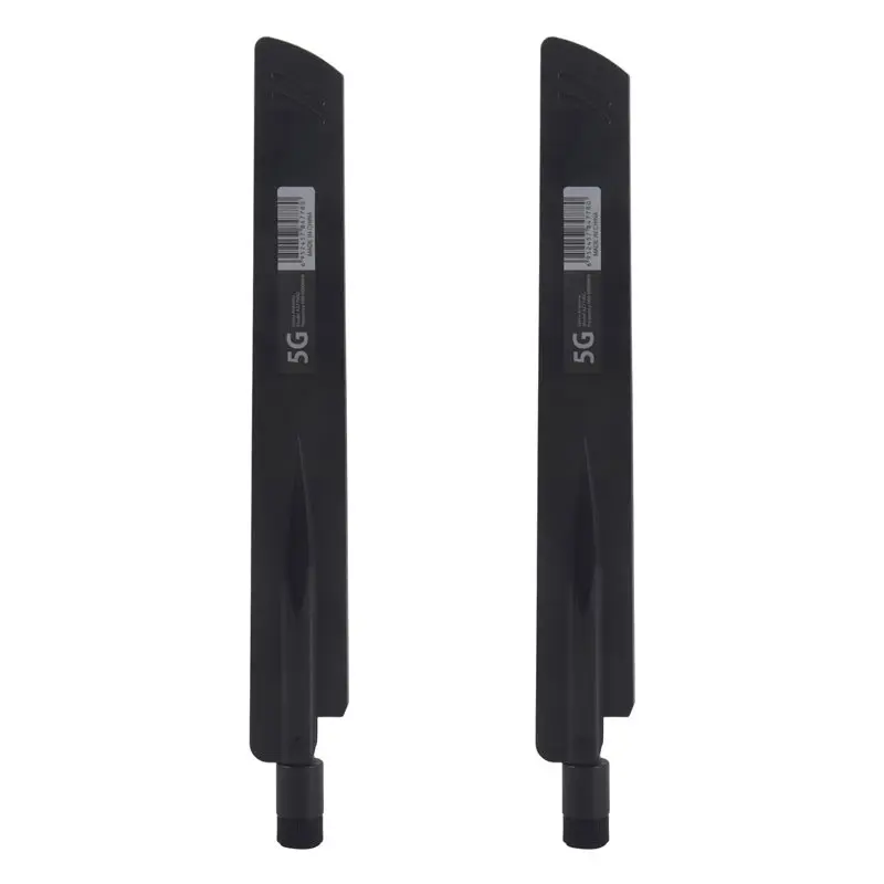 

Ingenious-2 Pcs 3G 4G 5G Antenna 600-6000Mhz 18Dbi Gain SMA Male For Wireless Network Card Wifi Router High Signal