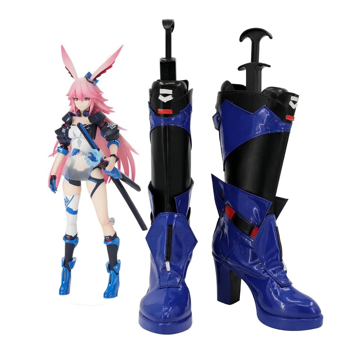 

Yae Sakura Goushinnso Memento Cosplay Boots Honkai Impact 3 Yae Sakura Blue Shoes Custom Made