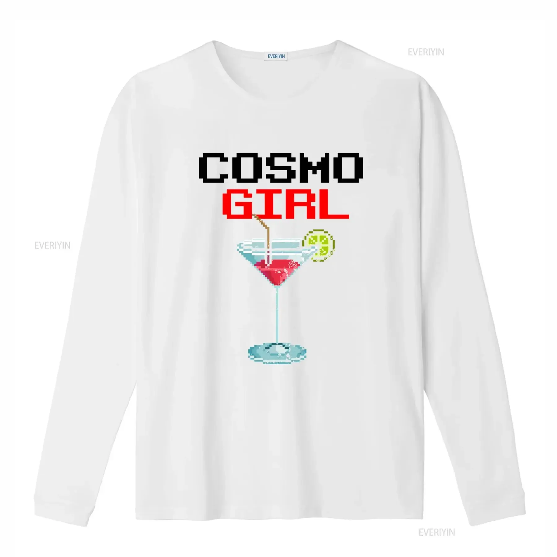 Cosmo Girl Pixelated Cocktail Vodka Lover T Shirt Drinking Cosmopolitan Design vintage Washed Stretched Comfortable Stylish