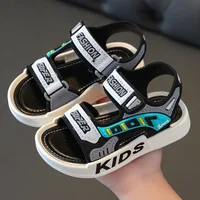 Sandales de Sport respirantes, sandales d'été pour garçons, chaussures de plage décontractées, confortables, semelle souple, chaussures pour enfants, antidérapantes à la mode 3