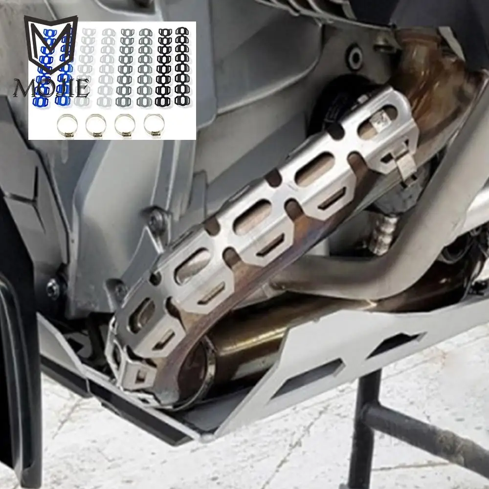 Motorcycle For BMW F800GS F700GS F650GS Exhaust Heat Shield Wrap Muffler Pipe Cover Heel Guard Protection R1200GS LC ADVENTURE 