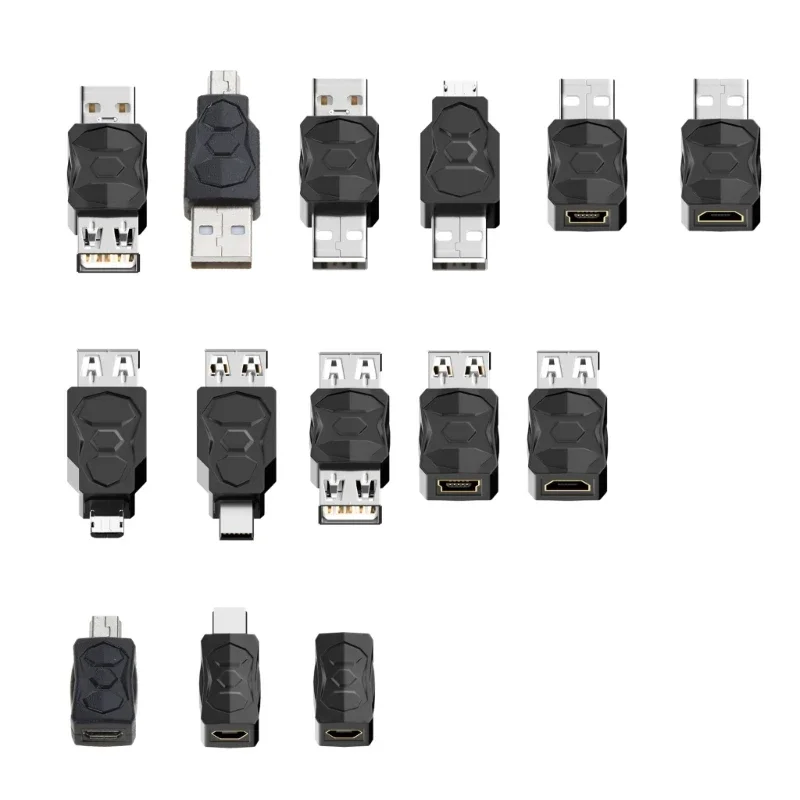 Usb To Micro USB Mini USB Adapter Converter Usb Male Female Converter 480Mbpsfor Phone Tablet Camera Charging Adaptor