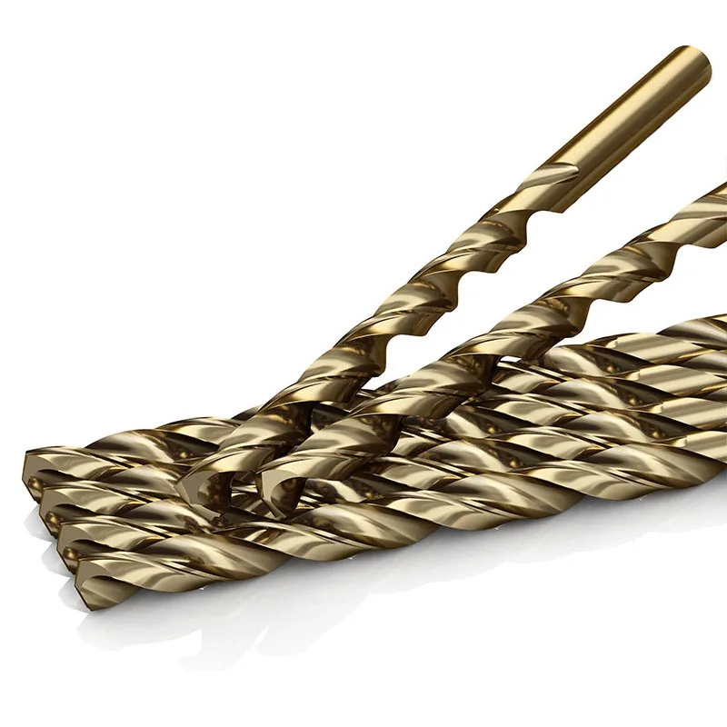 Broca helicoidal de cobalto M35, herramienta de abridor de agujeros de 200-10mm, 2,5mm de largo extendido, para madera y Metal de acero inoxidable, 1 unidad