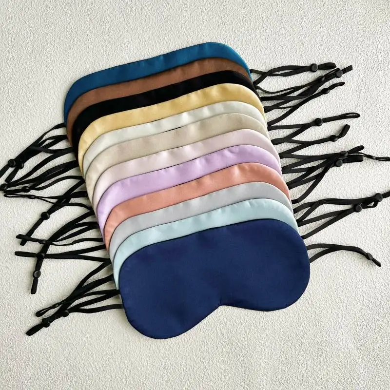 Summer Thin Eye Mask Adult Soft Blindfold Smooth Eyeshade For Sleeping Travel Yoga Elastic Band