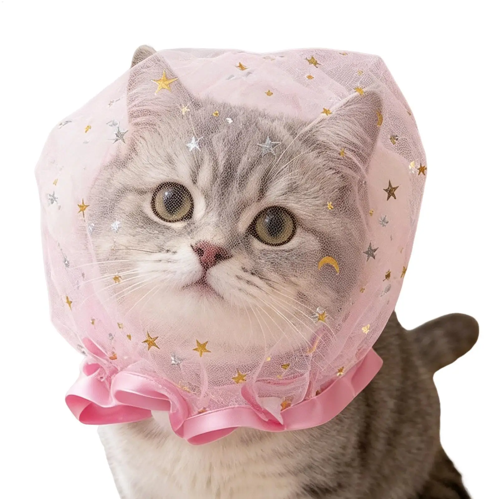 Pet Anti Eating Headgear Breathable Mesh Anti Mistake Eating Head Cover Lightweight Dustproof Insect Proof Neck Collar For Pet