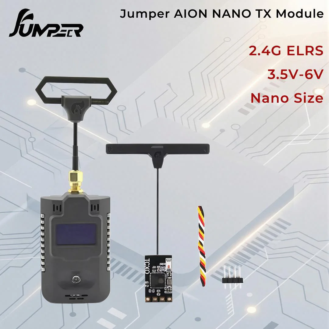 

Jumper AION NANO T-PRO 2.4G ELRS TX Module (3.5V-6V) - Compatible with Receivers