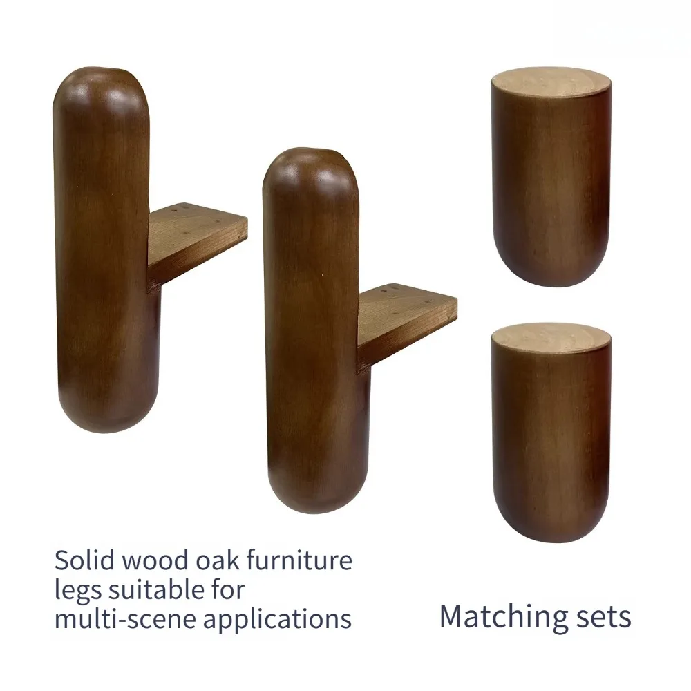 Chinese Style Retro Solid Wood Sofa Legs  Chenille Fabric Sofa Legs  Cabinet Feets Coffee Table Furniture Feets Table Legs Metal