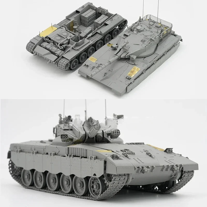 BORDER Plastic Assemble Tank Plastic Model Kit BT-055 Merkava 2 Main Battle Tank, Fully Built, Active Suspension 1/35