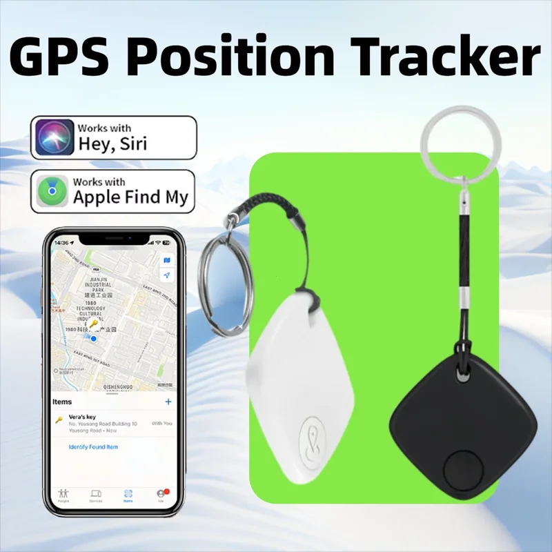 

Мини-антипотерянное умное устройство позиционирования Airtag GPS для IPhone IPad Bluetooth-трекер ключей/локатор для домашних животных с приложением Find My
