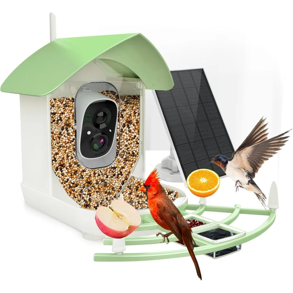 

Bird Feeder with Camera, Smart AI Bird Breed Recognition, Motion Detection with Real-Time Notice, Auto Capture Bird Watching