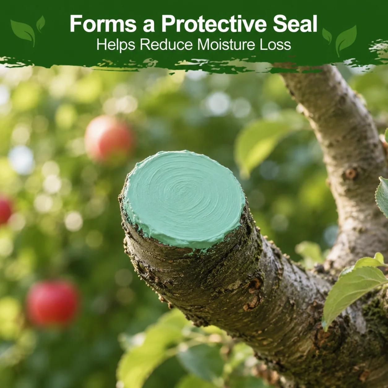 Tree Pruning Sealant 120g with Application Brush and Disposable Gloves, Wound Dressing Paste for Grafting and Branch Cuts