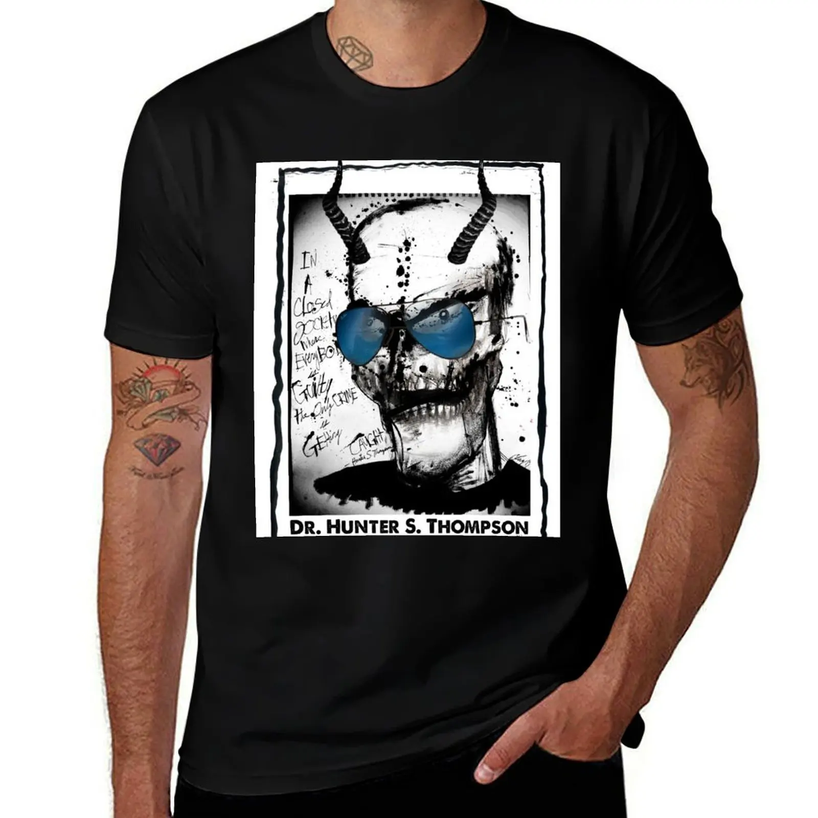 Hunter S. Thompson: Guilty until Innocent T-Shirt Sport Basic Moisture Wicking Tee