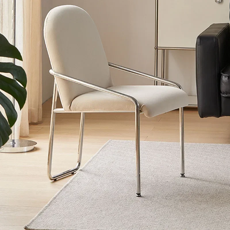 

Designer Comfortable Living Room Chairs Metal Lounge Fashion Antiques Dining Chairs Banquet Holder Sillones Modernos Furniture