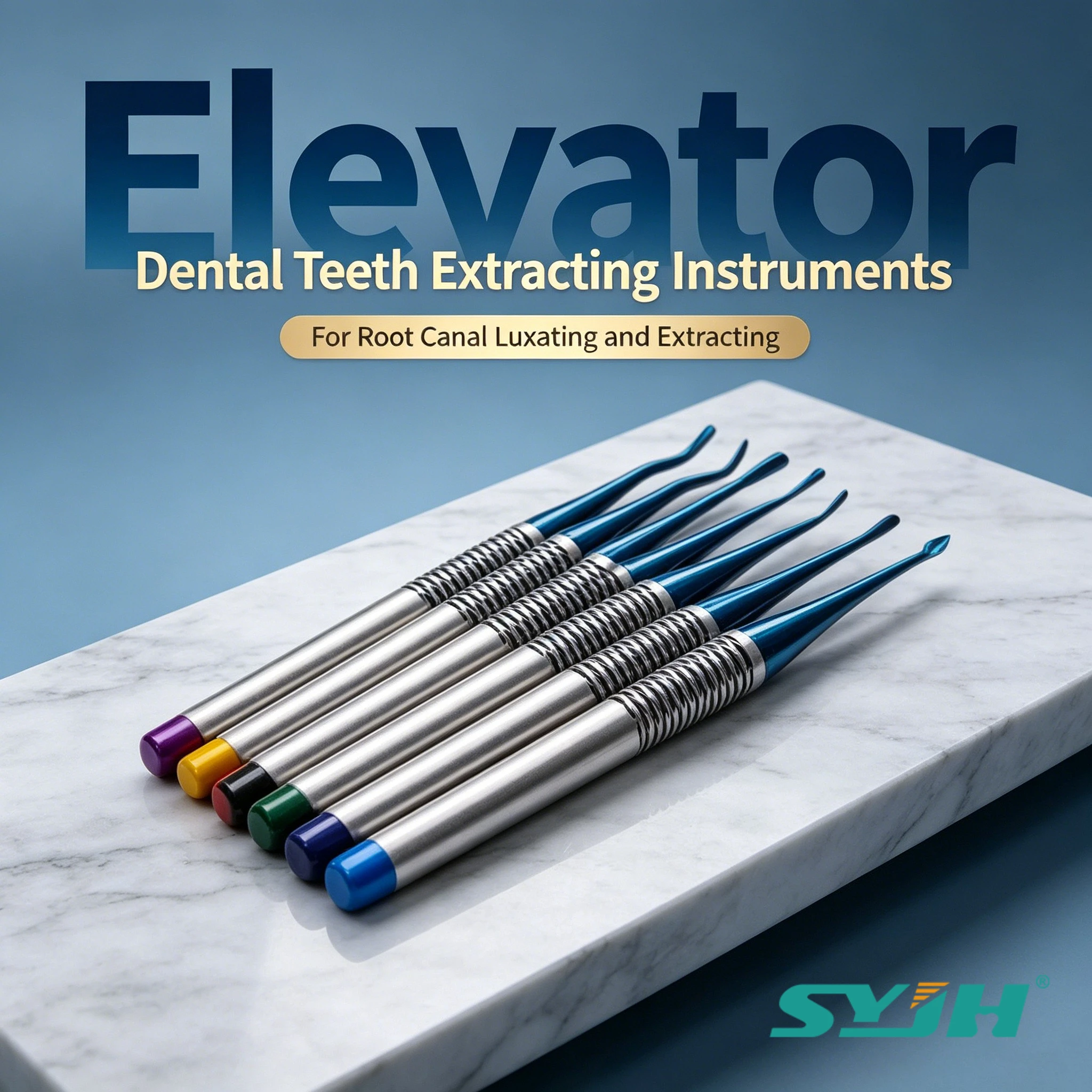 

7PCS/SET Dental Teeth Extraction Tool Titanium Alloy Implant Instrument Odontologia Root Luxating&Extracting Atraumatic Elevator