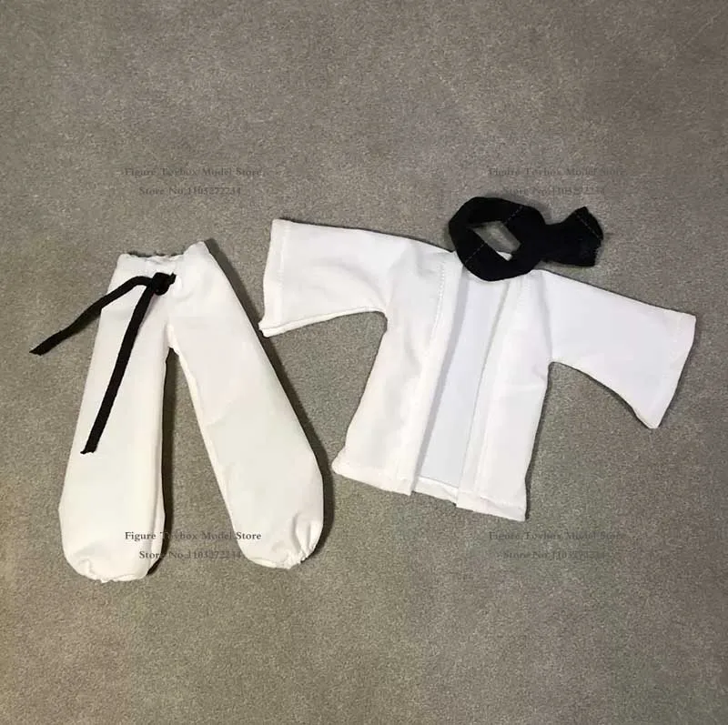 1/12 Scale Satoru Gojo Shinjuku Battle White Combat Cloth Scarf Loose Bloomers Clothes Set For 6