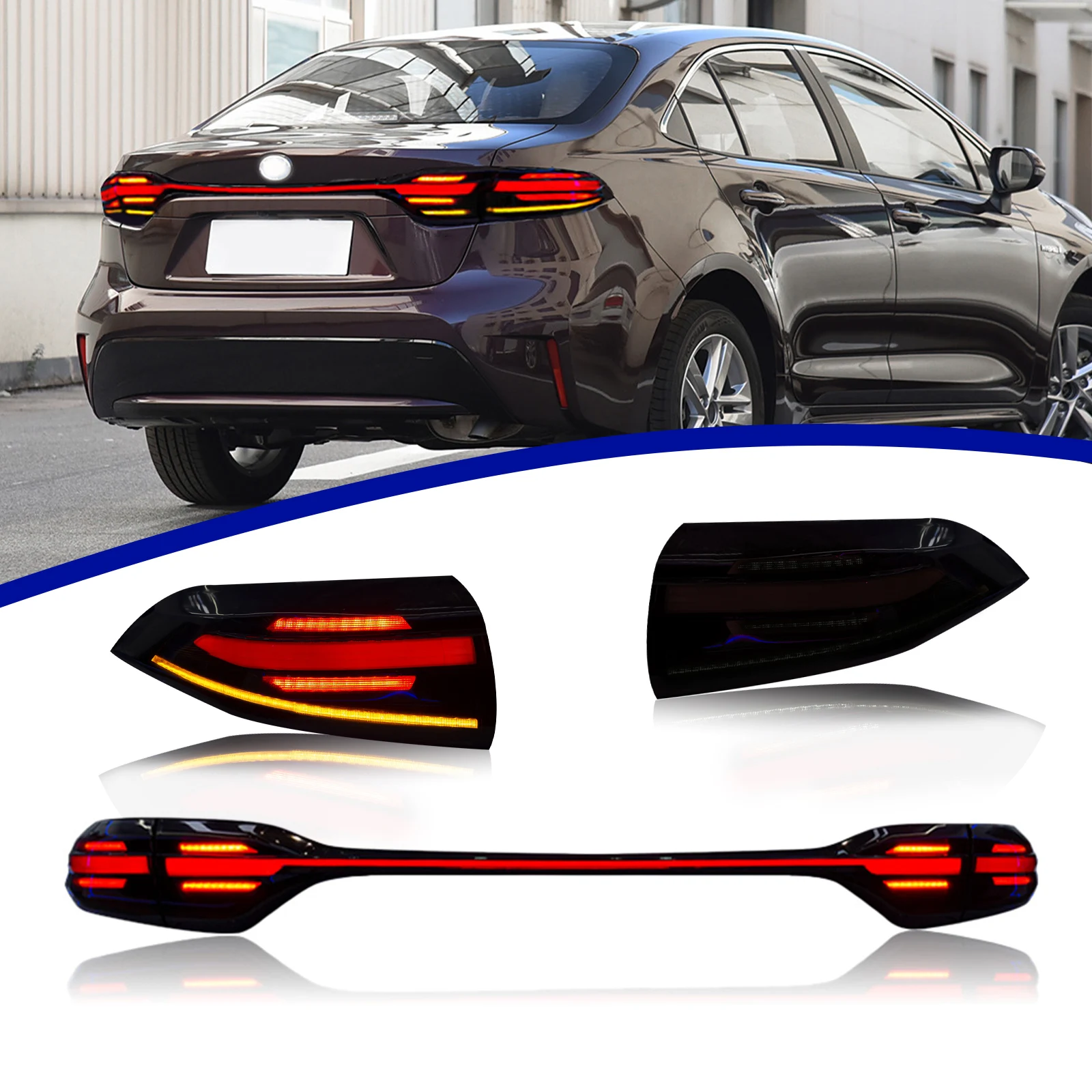 

2019-2024 Led Car Light For Toyota Corolla US Levin LED Tail Lamp Dynamic Animation Tail Lamp With New Condition Led Car Light