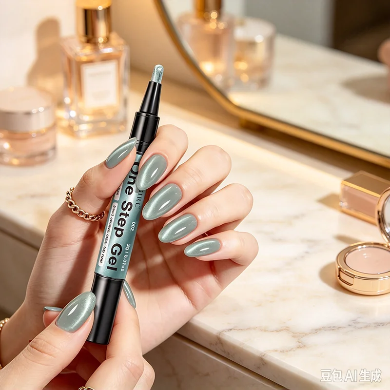 48 Colors Gel Nail Polish Pen 3in1 Gel Nail Varnish Quick-Dry Long-Lasting Graffiti Painting Brush for Outdoor Travel