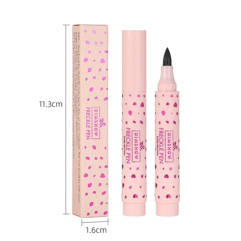 Heallor 1/2pcs Waterproof Natural Face Freckles Pen Long Lasting Liquid Lifelike Fake Freckle Spot Pen Sunkissed Freckle Dot Pen