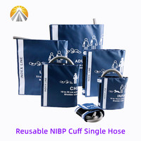 Six Sizes Available Each Set Reusable Blood Pressure NIBP Cuff With Single Hose One Tube For Neonates to Adult Patient Monitor