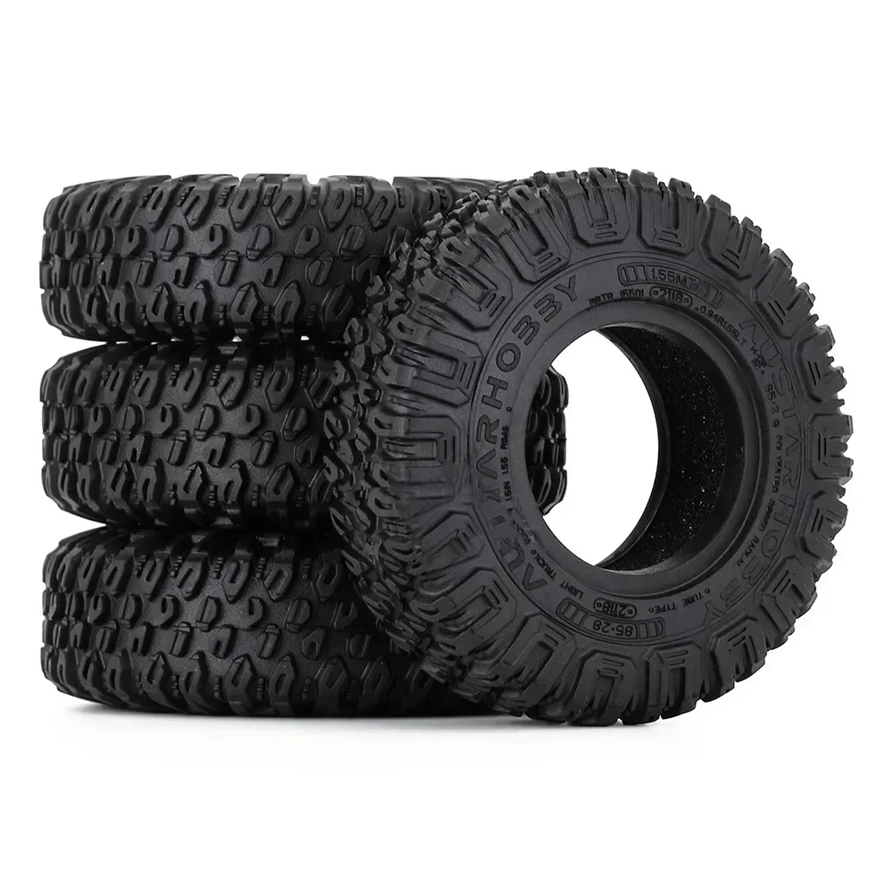

4pcs 85*28mm 1.55" Soft Rubber Terrain Wheel Tires for RC Crawler Car Axial AX90069 D90 TF2 Tamiya CC01 LC70 MST JIMNY