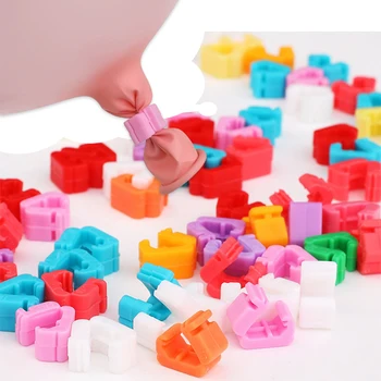 Colorful Plastic Balloon Sealing Clips Reusable Quick Knot Tying Tool for Balloon Garland…