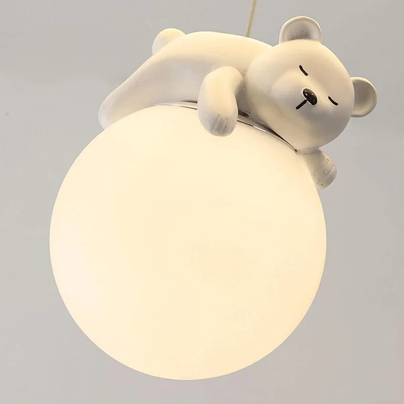 Modern Cream Style LED Ceiling Light Pumpkin Bear Girl Bedroom Children's Room Nursery Study Home Decor Lusters Luminaires