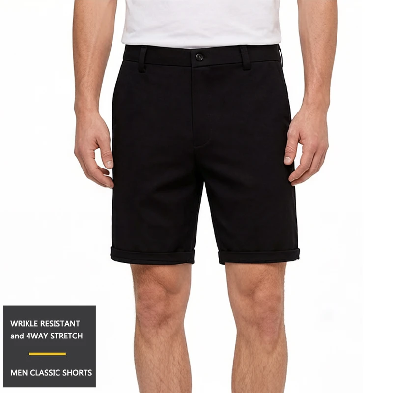 2026 Men's Golf Shorts Quick Dry 4 Way Stretch Casual Work Dress Hiking Shorts for Men Waterproof Knee Shorts
