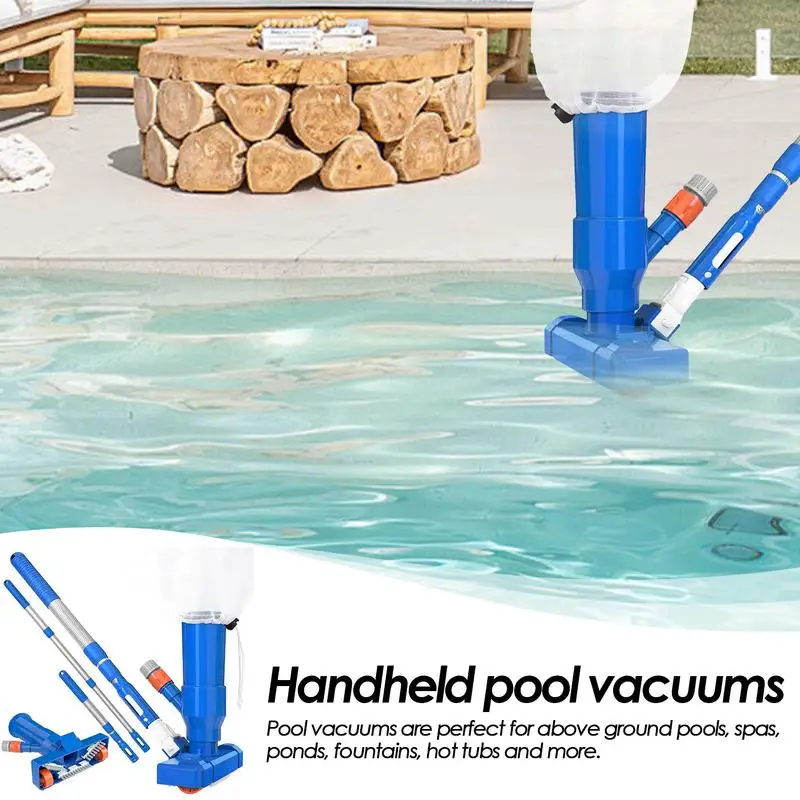 Swimming Pool Vacuum Cleaning Kit Clean Pool Bottoms Net Pool Filter above ground Pool Vacuum Cleaner Set Cleaning Skimmer Tool