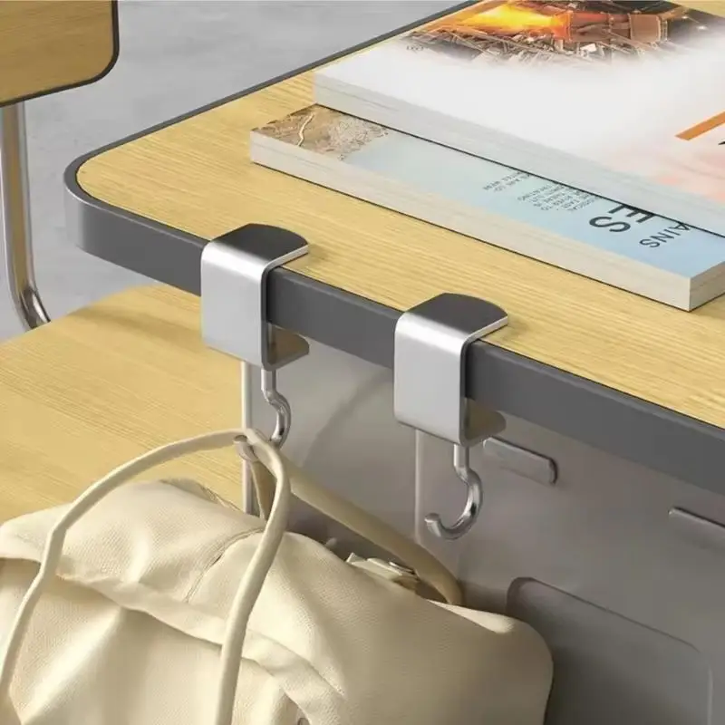 360° Rotatable Steel Table Hooks - Detachable Desk Edge Hook Gaming Headset Desk Hanger Backpack Storage Hanging Hook - zdjęcie 1