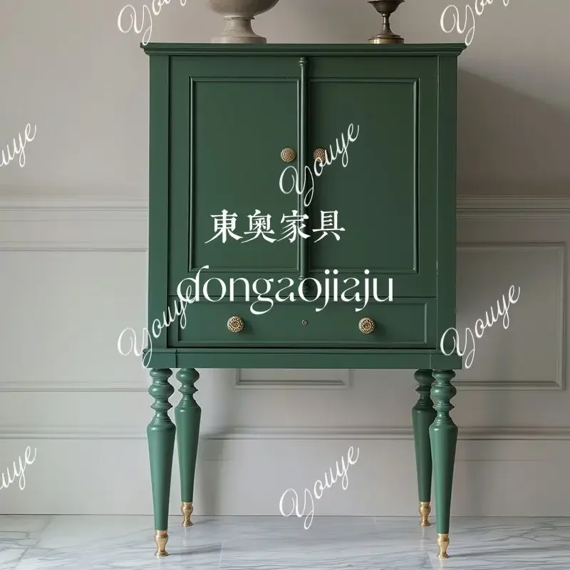 

J American Vintage Solid Wood Entryway Cabinet/French Entrance Double Door Decoration Foyer/storage Cabinet/tall Cabinet