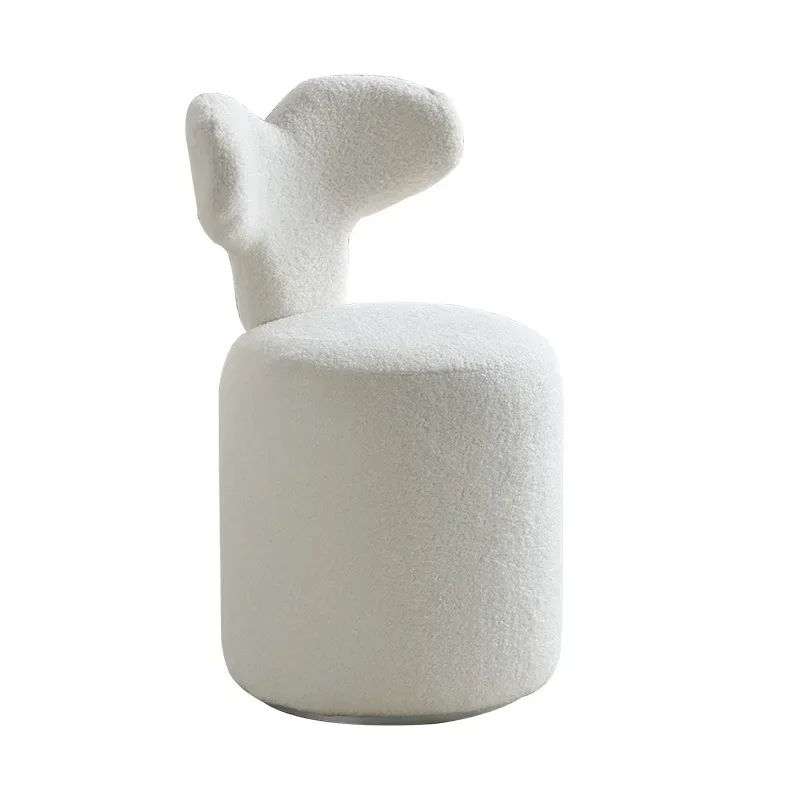 

Girls' bedroom dresser chair, simple manicure makeup chair, cream wind stool