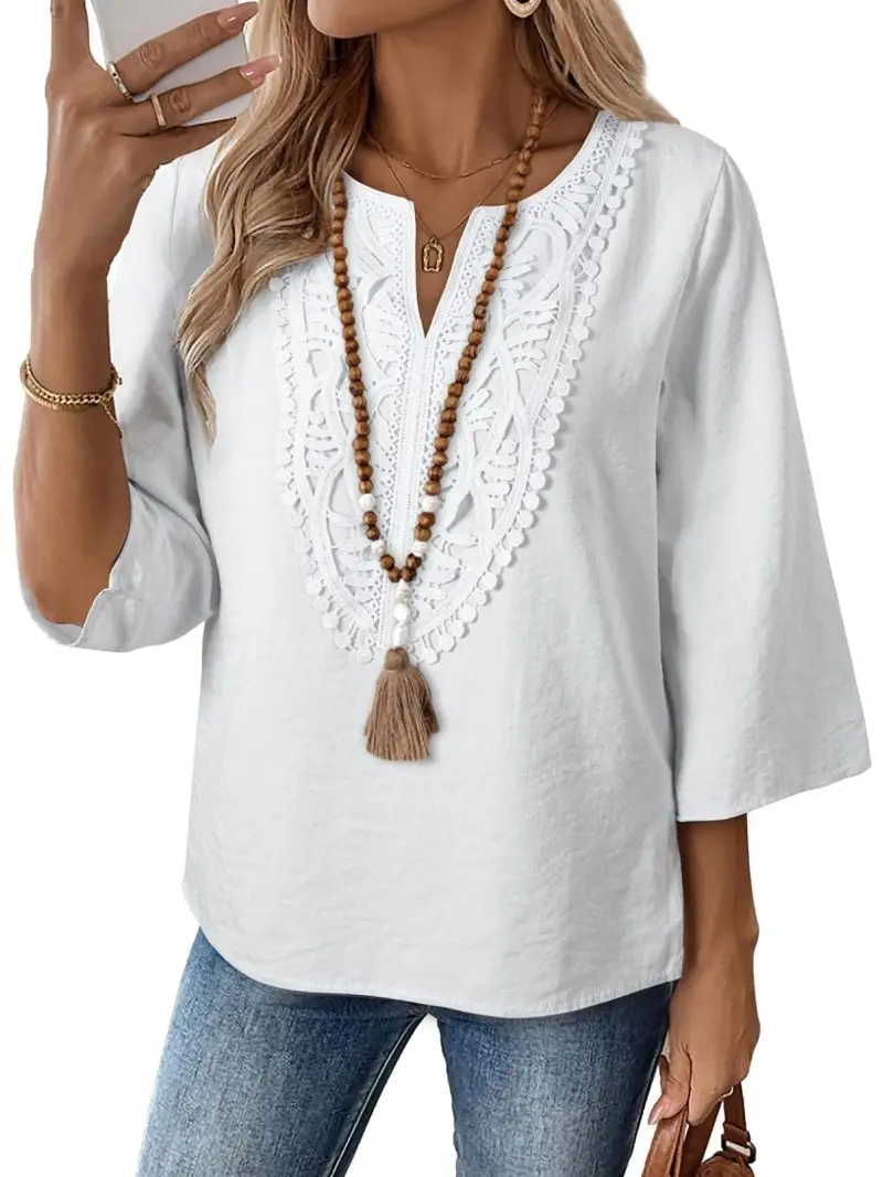 

Solid Casual Loose Blouses For Women Fashion 2026 Summer Vintage Women's Oversized Shirts And Blouses Elegant Youth Female Tops