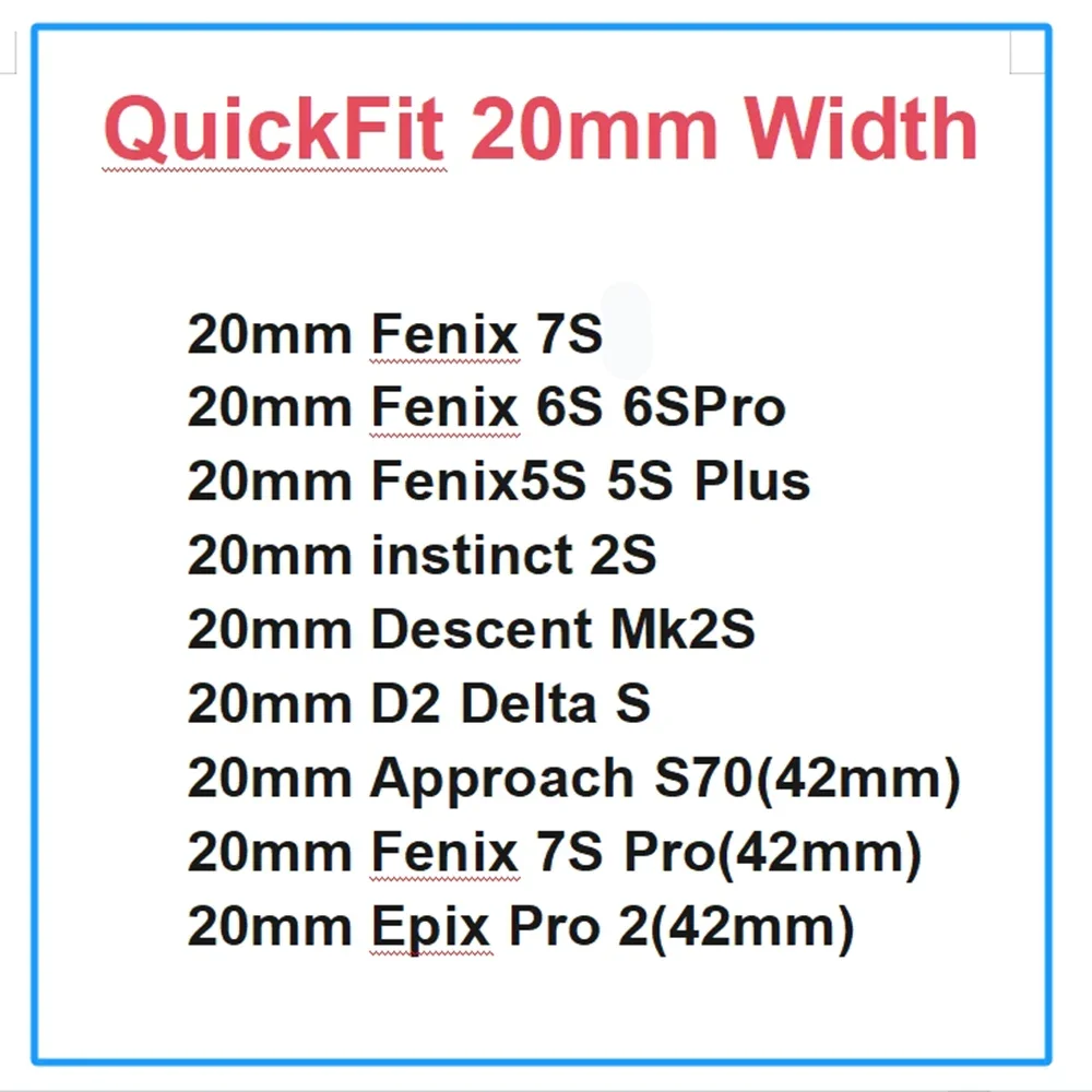 Wristband Replacement Strap For Garmin Fenix 7S 5S Plus 6S Pro Quick Fit Rose Gold Buckle Silicone 20mm Band Smartwatch Bracelet