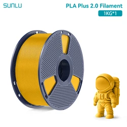 SUNLU 1KG PLA+2.0 3D Printer Filament Tougher and Stronger PLA Plus Filament 1000G/Roll 1.75mm 3D Filament Fits for FDM 3D Print