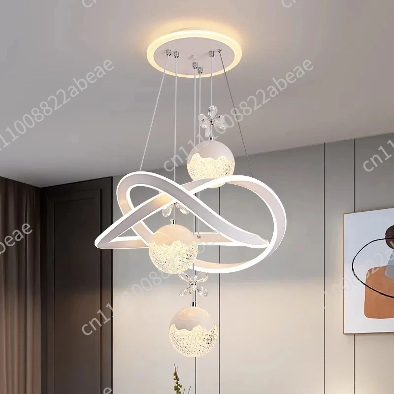 Crystal Pendant Lamp Modern Creative Light Luxury Restaurant Light LED Master Bedroom High-end Living Room Lamp Lighting Fixture