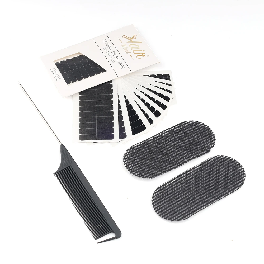 

Лента для наращивания волос Hair Want, 120 шт., двусторонняя, 4*0,8 см, для замены кончиков наращенных волос, с расческой