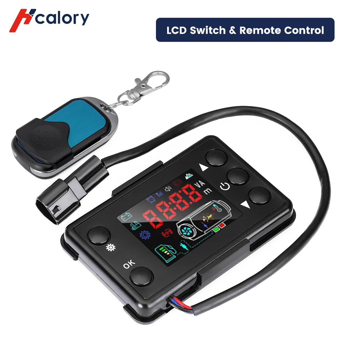 12/24V LCD Display Switch and Remote Control for Automotive Air Diesel Floor Heater