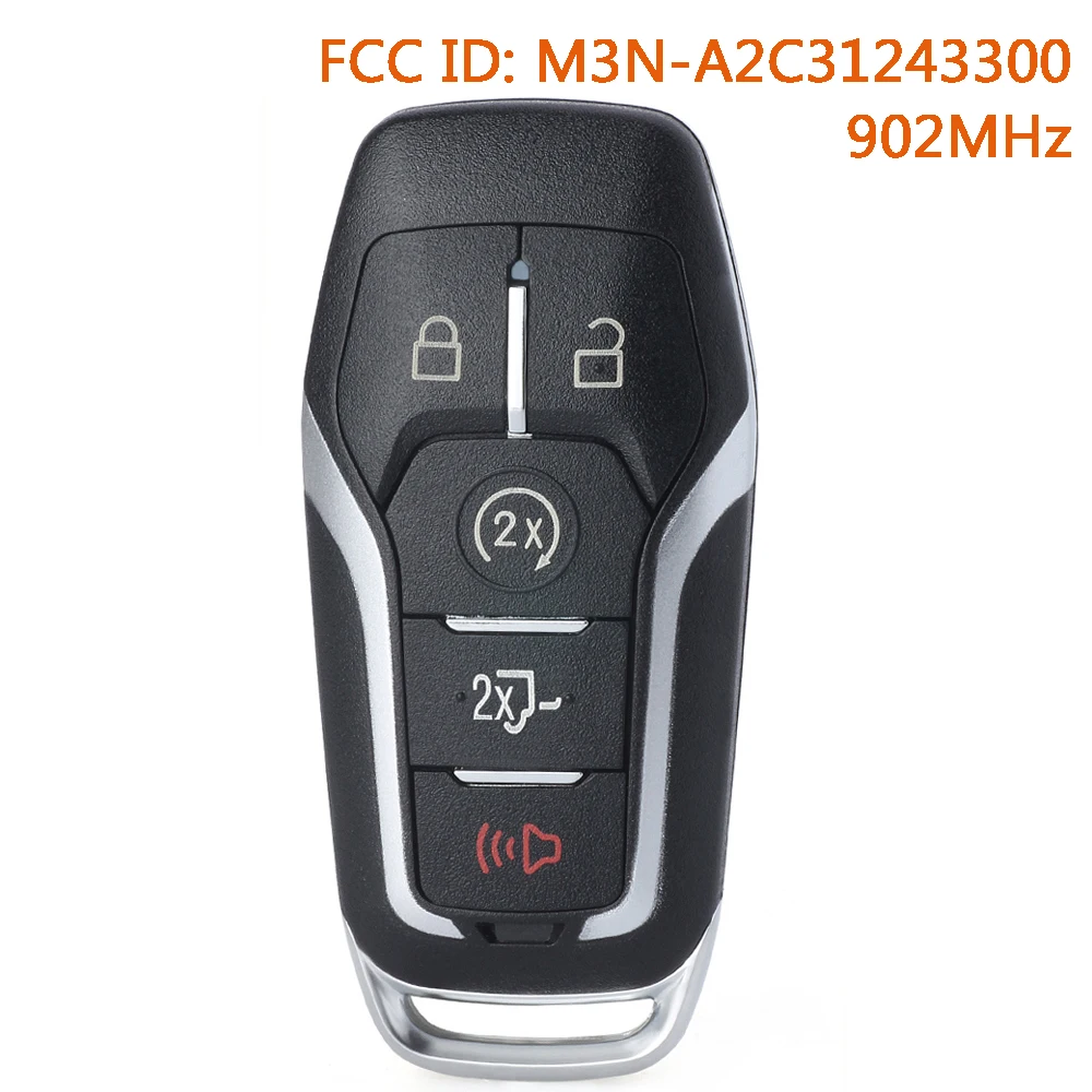 

Умный дистанционный ключ-брелок KEYECU M3N-A2C31243300 902 МГц для Ford F-150 F-250 2015 2016 2017 164-R8117 5926054 902 МГц FL3T-15K601-GD