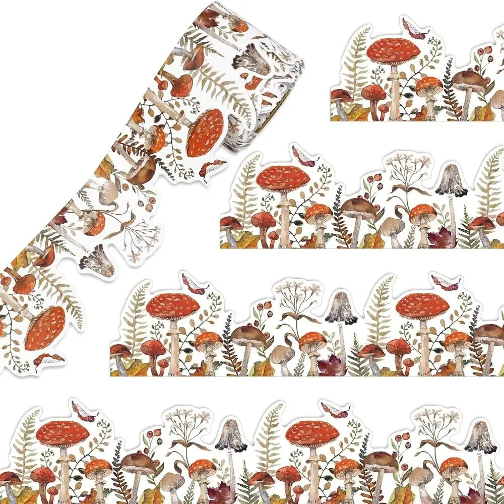 Self Adhesive Bulletin Board Border Woodland Theme Waterproof Border Sticker Roll Die Cut Edge Continuous Roll