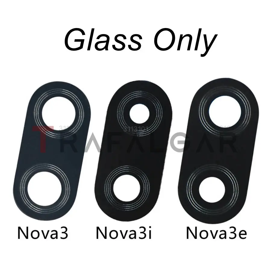 Rear Back Camera Glass Lens For Huawei Nova 3 3i Camera Glass With Frame Holder Bezel Bracket NOVA3 Replacement Parts