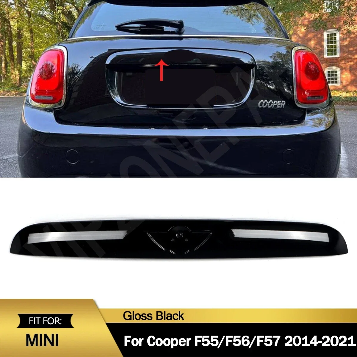 For BMW Mini F55 F56 2014-2021 Trunk Lid Handle Cover Trim Direct Replaces Trunk Lid Handle Cover 51134828026 51137489752