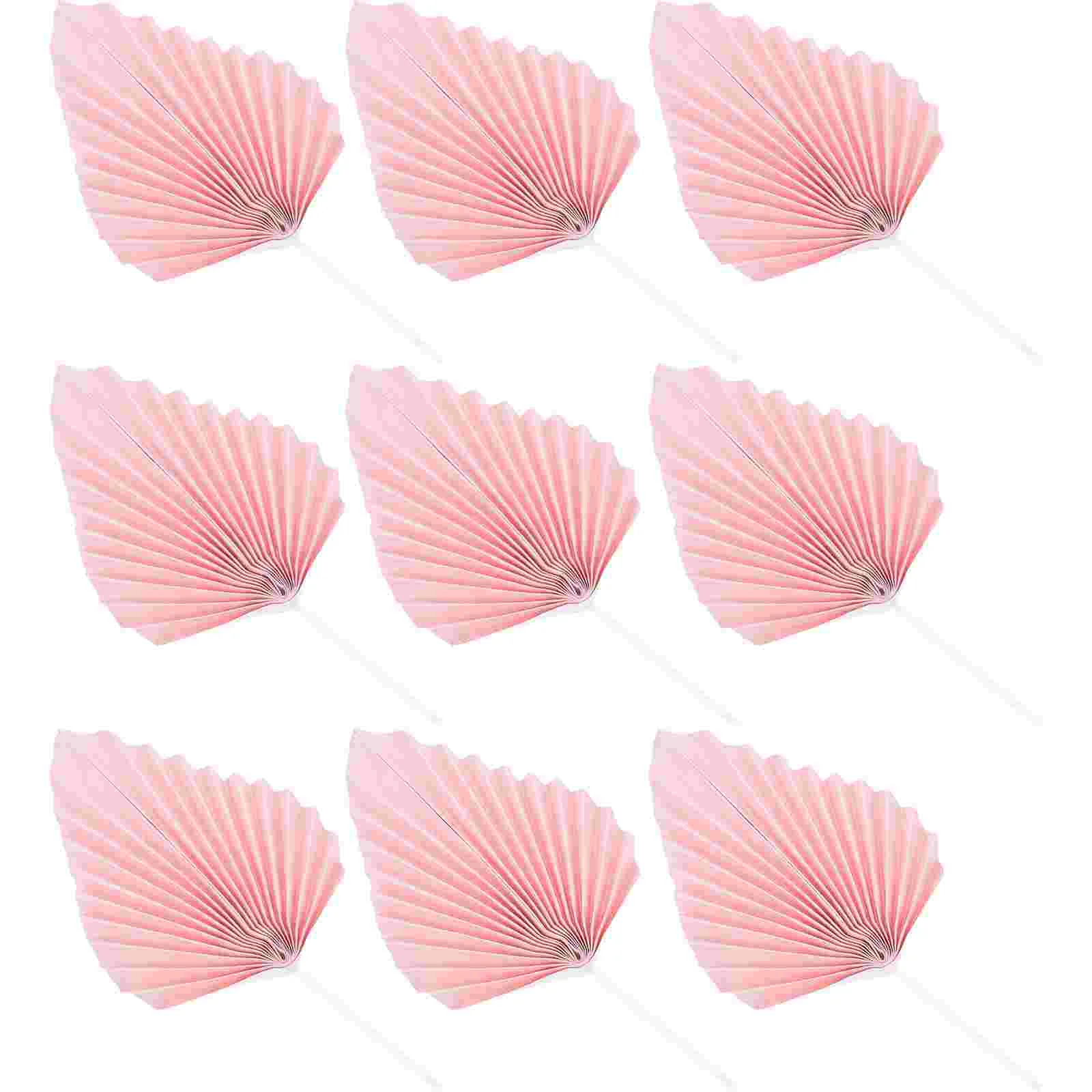 Cupcake Golden Palm Leaves Decoration Flower Paper Happy Birthday Party Baking Boho Style Cakes Small Leaf Edible Decorations