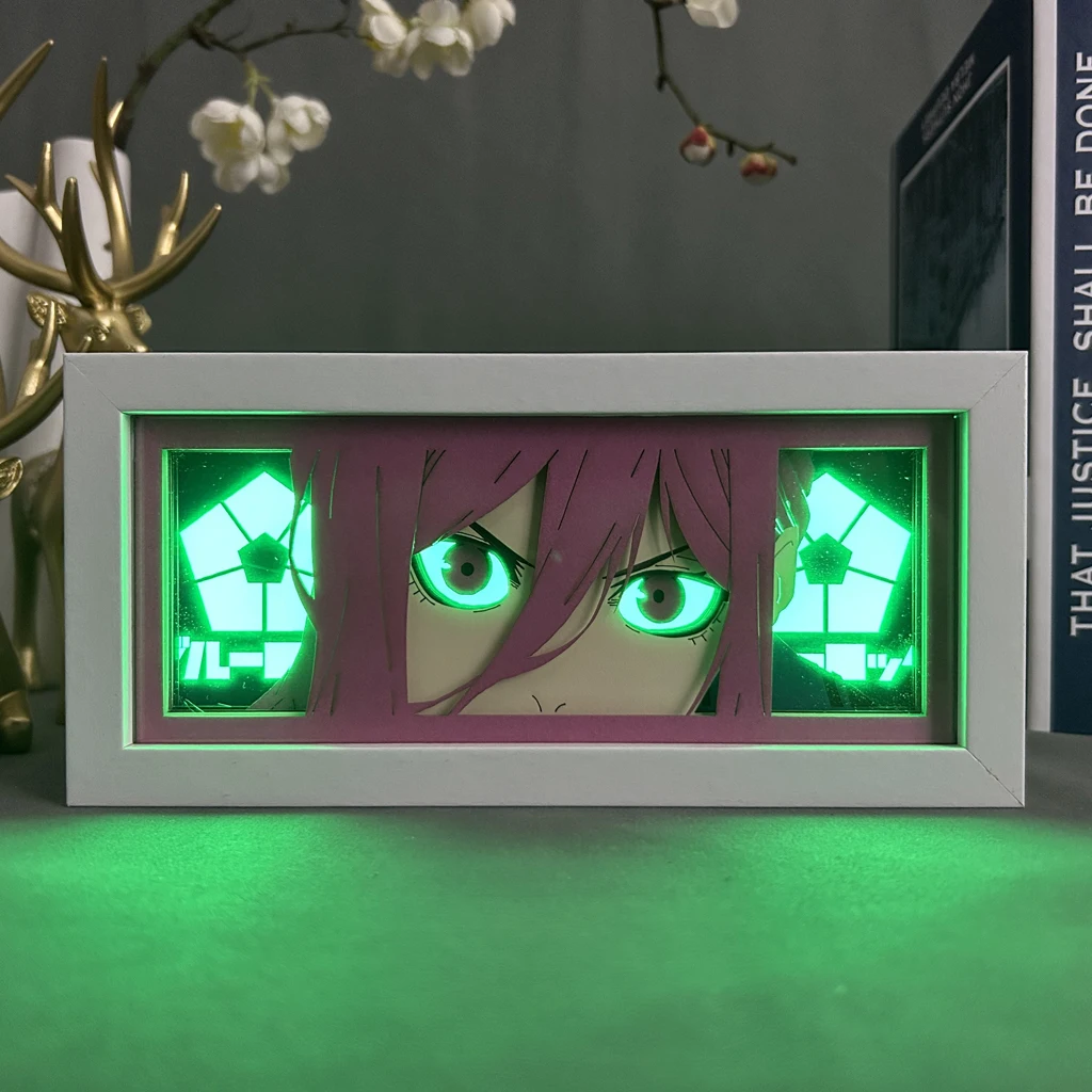 

Light Box Blue Lock Chigiri Eye Face for Room Decoration Manga Paper Cut Desk Led Night Light Lamp Blue Lock Anime Lightbox